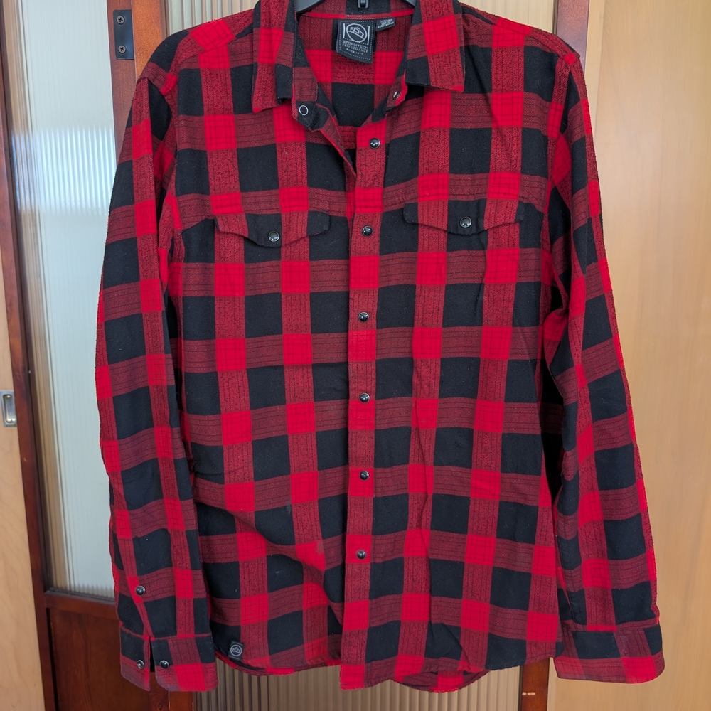 Storm Red and Black Plaid Shirt
